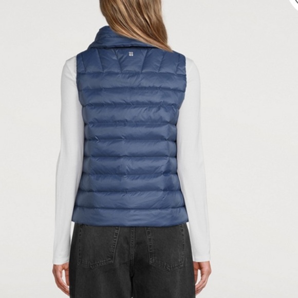 Sweaty Betty Pathfinder Lightweight Packable Down Filled Vest Blue Size M - Picture 2 of 11